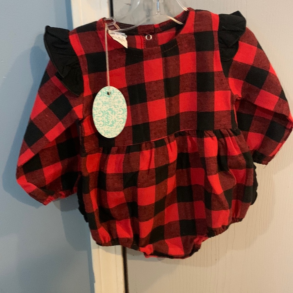 Buffalo Check Bubble Romper NWBT